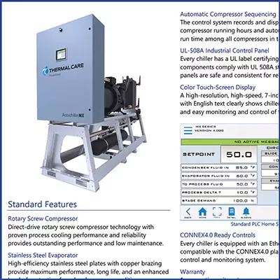 MX 50 to 500 ton with rotary screw compressor